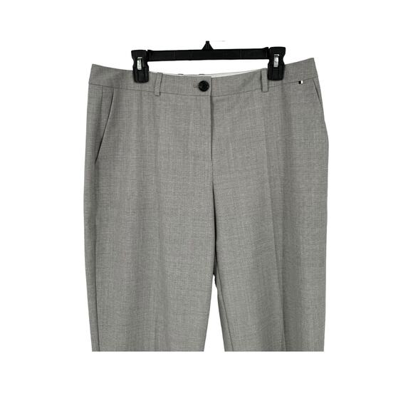 BOSS Hugo Boss pants Tasewa Slim Fit Stretch Wool Blend grey size 10 - Picture 3 of 7